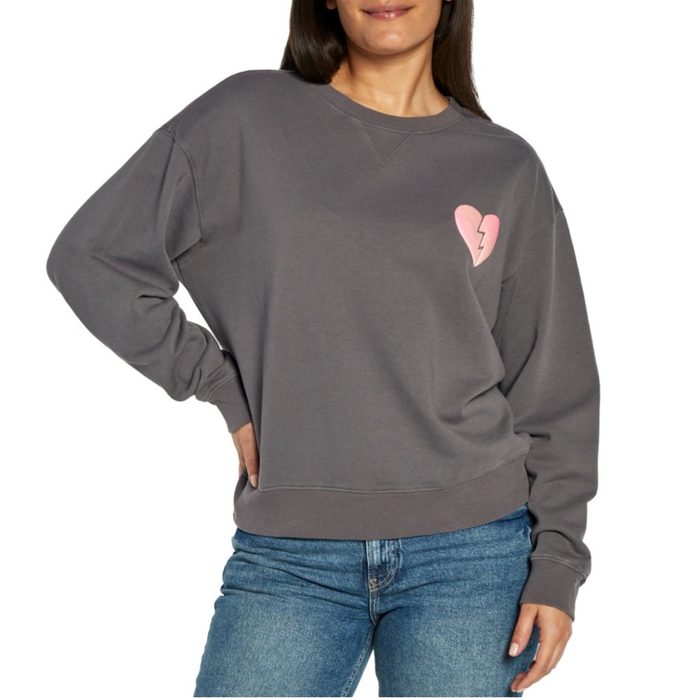 NWT Wildfox Graphic Crewneck “I Wish It Was Saturday” Sweatshirt Size Medium